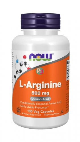 Now L-Arginine 500mg 100 κάψουλες 