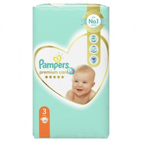Pampers Premium Care No 3 (6-10kg) 60 Τεμάχια 