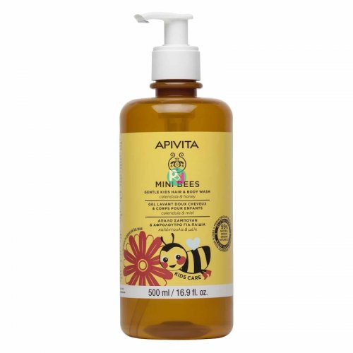 Apivita Mini Bees Kids Hair & Body Wash 500ml