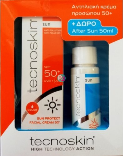 Tecnoskin Sun Protect Facial Cream SPF50 50ml + After Sun 50ml