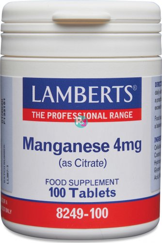 Lamberts Manganese 4mg 100tabs