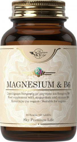 Sky Premium Life Magnesium & B6 60Tabs