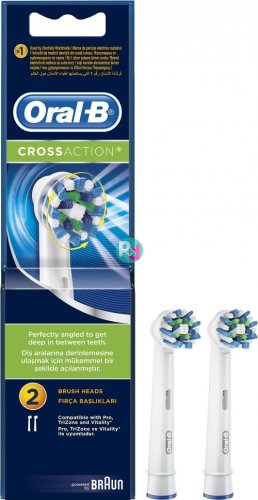 Oral-B Cross Action Replacement Parts 1x2