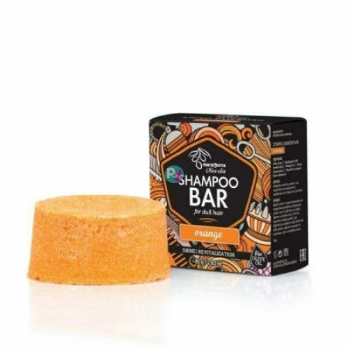 Macrovita Shampoo Bar Στερεό Σαμπουάν Orange για Θαμπά Μαλλιά 80g