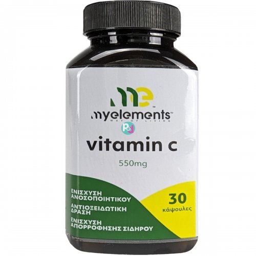 My Elements Vitamin C 550mg 30Caps