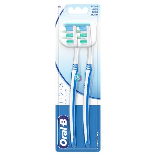 Oral-B Classic Care 123 Οδοντόβουρτσα Medium 1+1 Δώρο