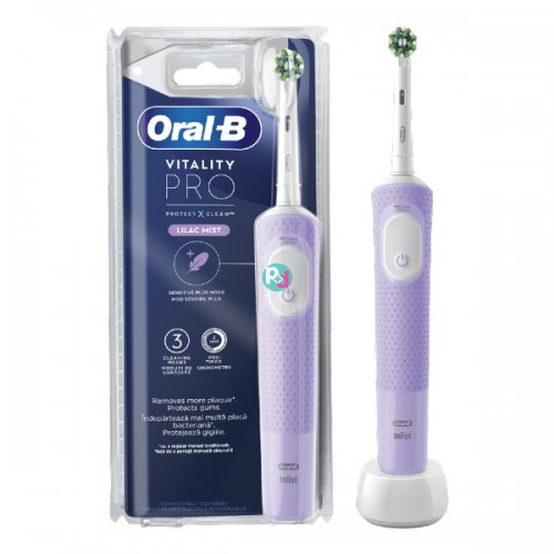 Oral-B Vitality Pro Lilac Mist Ηλεκτρική Οδοντόβουρτσα 