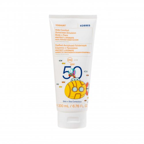 Korres Yoghurt Children's Sunscreen Lotion Body + Face SPF50 200ml
