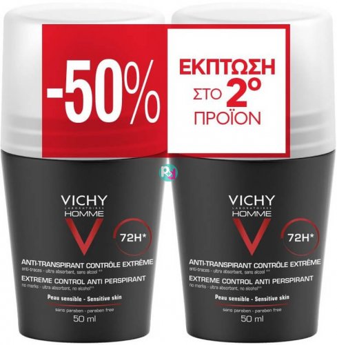Vichy Anti-Transpirant 72h Αποσμητικό με 50% στο Δεύτερο Προϊόν