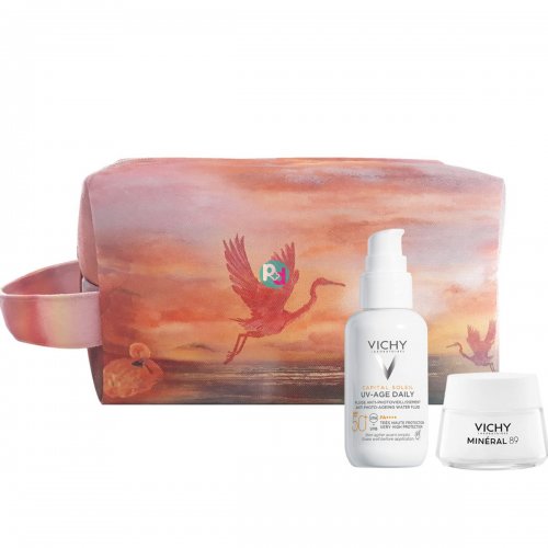Vichy Capital Soleil UV-Age Daily Fluid Cream SPF50 40ml + Gift Mineral 89 Booster 15ml