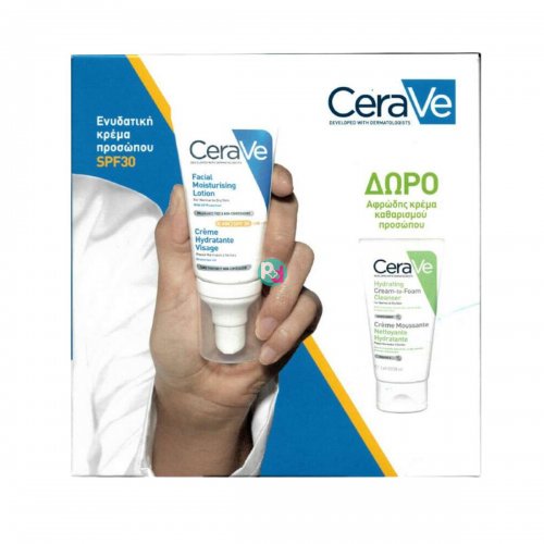 Cerave Facial Moisturising Lotion SPF30 52ml + Δώρο Hydrating Cream-to-Foam Cleanser 50ml