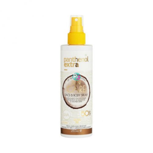 Panthenol Extra Sun Care Face & Body Spray Spf50 250ml