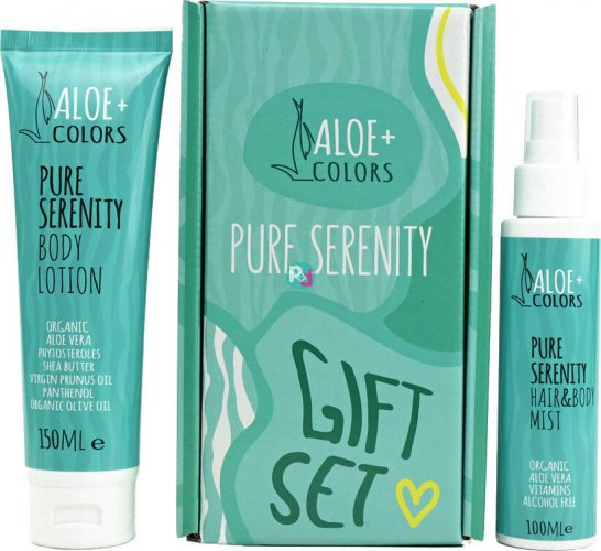 Aloe+Colors Gift Set Pure Serenity Hair & Body Mist 100ml & Pure Serenity Body Lotion 150ml
