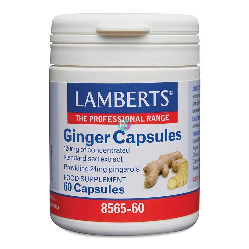Lamberts Ginger Capsules 120mg 60 caps