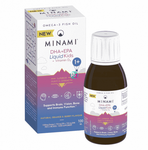 Minami Epa + Dha Liquid Kids & Vitamin D3 100ml