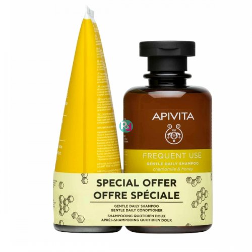 Apivita Frequent Use Promo Shampoo 250ml & Daily Use Cream 150ml