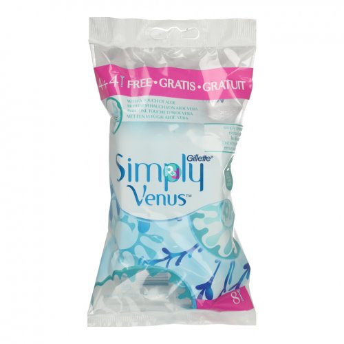 Gillette Simply Venus Razors 4 + 4 Gift