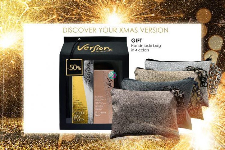 Version Gold Day Elixir Cream 50ml + EE Eyes Cream 30ml + Gift Handmade Bag