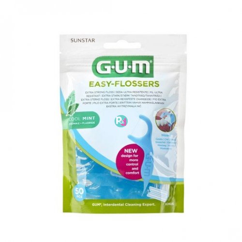 Gum Easy-Flossers Cool Mint 50pcs