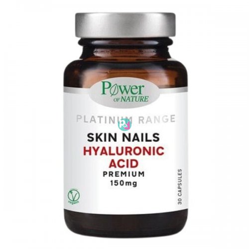 Power Of Nature Platinum Range Skin Nails Hyaluronic Acid Premium 150mg 30Caps