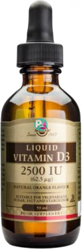 Solgar Liquid Vitamin D3 2500IU Drops 59ml
