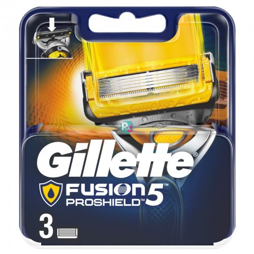 Gillette Fusion 5 Proshield Ανταλλακτικά Για Ξυριστική Μηχανή 3 Τεμ