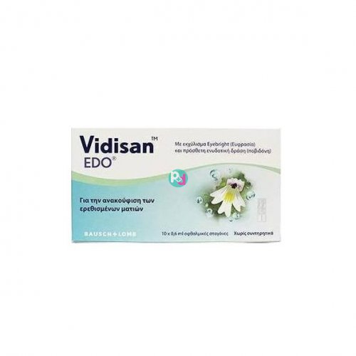 Vidisan EDO 10X0.6ml Οφθαλμικές Σταγόνες