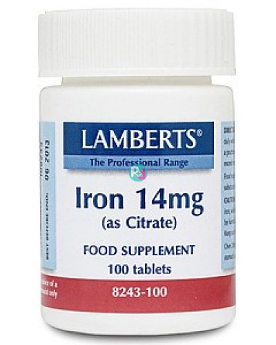 Lamberts Iron 14mg 100tabl