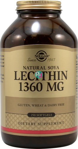 Solgar Lecithin 1360mg  250 caps Λεκιθίνη Σόγιας