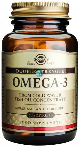 Solgar Omega-3 Double Strength-Ωμέγα-3 30 Softgels 
