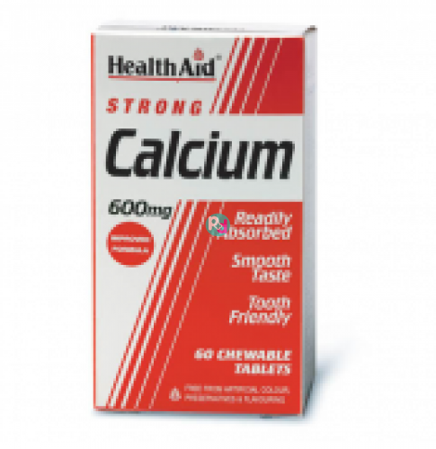 Health Aid Calcium Strong 600mg 60 chew.tabl