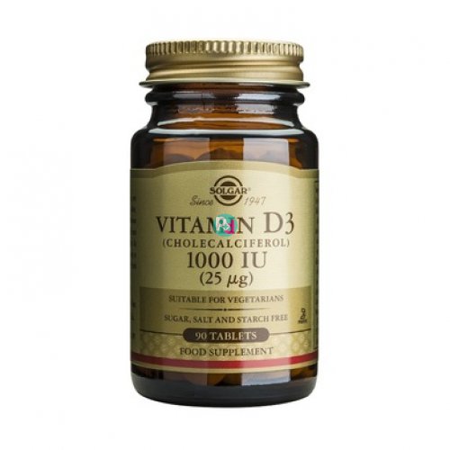 Solgar Vitamin D3 1000IU- Βιταμίνη D3 90 tabls