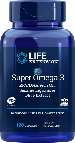 Life Extension Super Omega -3 EPA/DHA 120Softgels