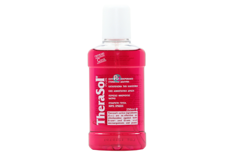 Therasol Plus Ισχυρό Αντιμικροβιακό Στοματικό Διάλυμα (Κόκκινο) 250ml