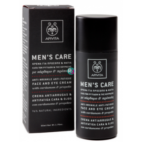 Apivita Men's Care Cream For Face & Eyes 50ml