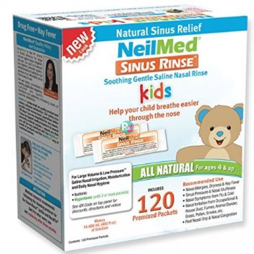 NeilMed Sinus Rinse Kids 120 Premixed Packets