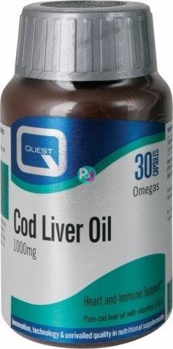 Quest Cod Liver Oil 1000mg 30Tabs
