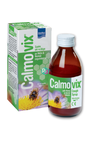 Calmovix Syrup for cough Honey & Herbal extracts 125ml