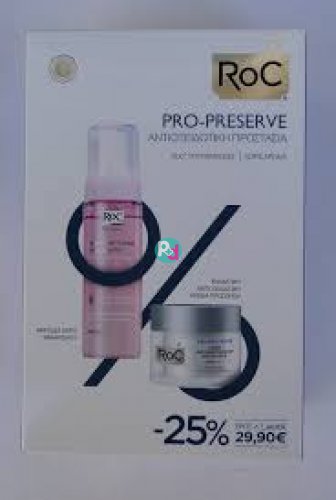 Roc Pro-Preserve Anti-Dryness Protecting Rich Cream 50ml + Αφρώδες Νερό Καθαρισμού 150ml