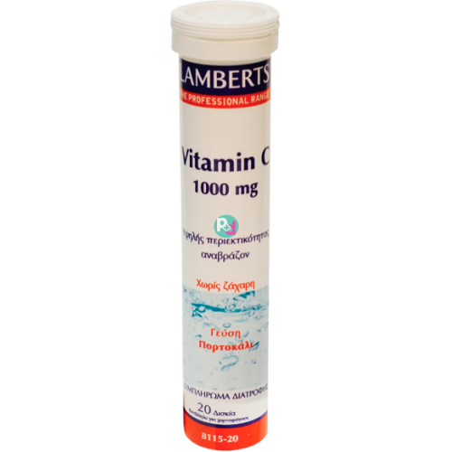 Lamberts Vitamin C 1000mg 20 Effervescent Tablets