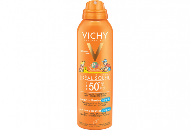 Vichy Ideal Soleil Sunscreen Spray Anti-Sand Spf 50 For Kids 200ml