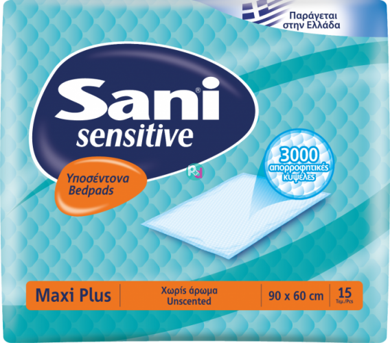 Sani Sensitive Υποσέντονα Maxi Plus 90*60 15 τεμ