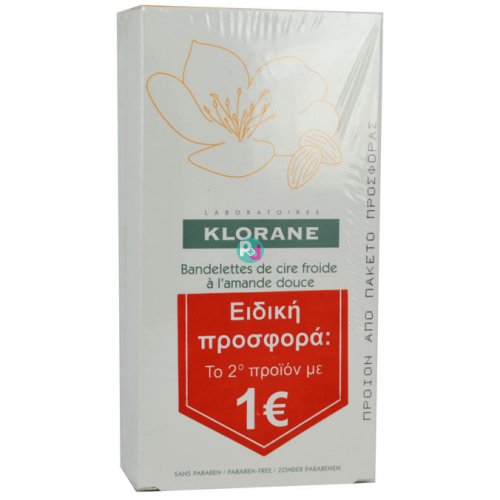 Klorane  Cold Wax Small Strips with Sweet Almond 2X6 Double Strips