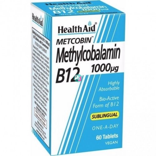 Health Aid Methylcobalamin B12 1000μg 60 tabs