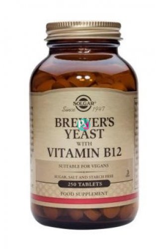 Solgar Brewer's Yeast With Vitamin B12 250 Tabs