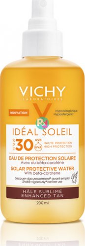 Vichy Ideal Soleil SPF30 Νερό Προστασίας Απο Τον Ήλιο Με Βητα Καροτίνη 200ml