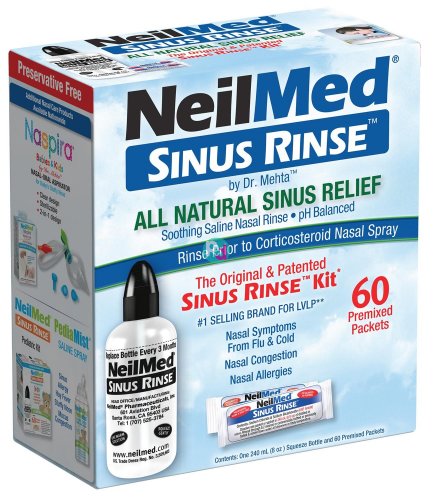 NeilMed Sinus Rinse Kit & 60 premixed packets