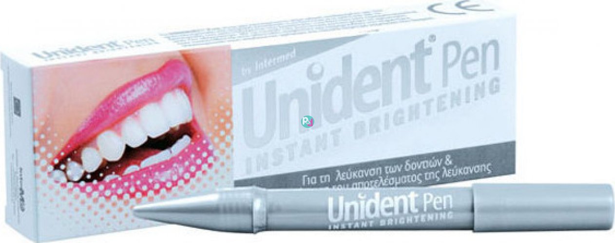 Unident Pen Instant Brightening And Teeth Whitening 3ml