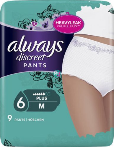 Always Discreet Lady Pants Medium Εσώρουχο Ακράτειας 9 Τεμ