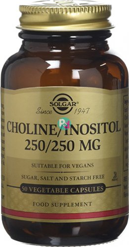Solgar Choline/Inositol 250/250 mg 50 Caps